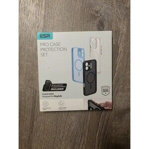 ESR iPhone 16 Plus Case Protection Set Frosted Black Case+Screen protector New